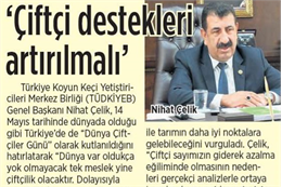 TÜDKİYEB Genel Başkanı Nihat Çelik: - "Kesim fiyatlarının gerilemesi ve bazı bölgelerde dişi kuzuların da kesime gönderilmesi, hayvan varlığımızın sürdürülebilirliği ve karlı hayvancılık açısından birçok sorunu beraberinde getirecektir" - "Damızlık hayvan üreticilerinin bu süreçte desteklenmesi ve yem girdisinin sübvanse edilmesi sektöre can suyu olacaktır" ANKARA (AA) - MUSTAFA ÇALKAYA - Türkiye Damızlık Koyun Keçi Yetiştiricileri Merkez Birliği (TÜDKİYEB) Genel Başkanı Nihat Çelik, kesim fiyatlarının gerilemesi ve bazı bölgelerde dişi kuzuların da kesime gönderilmesi gibi gelişmelerin hayvan varlığı açısından sorun yarattığını söyledi. Çelik, AA muhabirine Kovid-19 sürecinde sektör olarak yaşadıkları sıkıntılara ilişkin değerlendirmede bulundu. Koyun etinin daha çok restoranlarda satıldığını ya da piknik yapan ailelerin tercih ettiğini aktaran Çelik, restoranların kapatılmasının koyun etine talebi düşürdüğünü vurguladı.